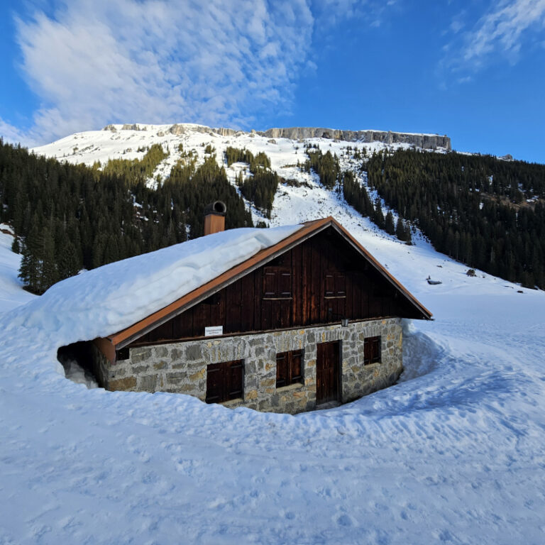 Geführte Schneeschuhwanderung zur Schwarzwasserhütte