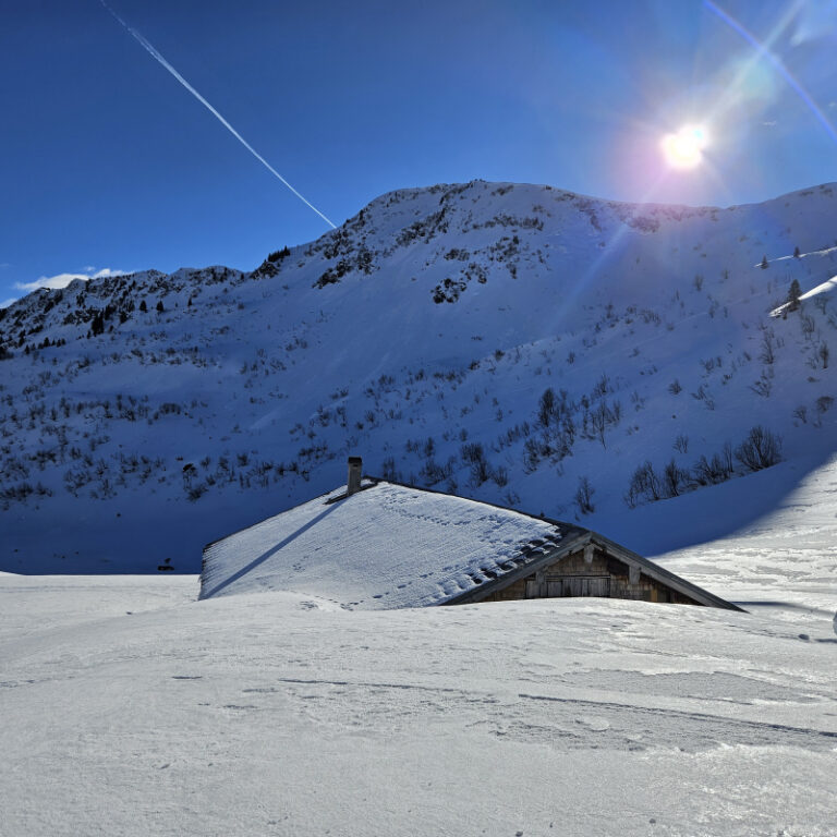Geführte Schneeschuhwanderung zur Schwarzwasserhütte